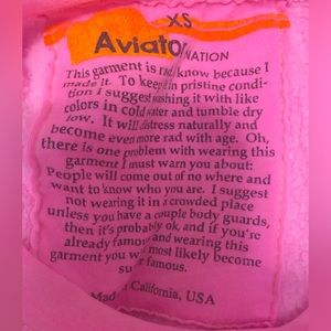 Sold out Women’s Aviator Nation Neon Pink Crewneck (used)